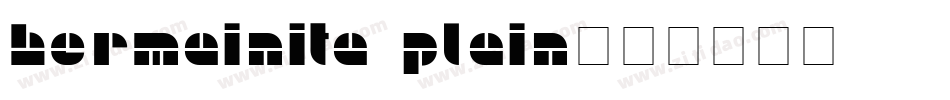 Hermainita Plain字体转换